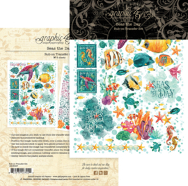 Graphic 45 Seas the Day Rub-On Transfers
