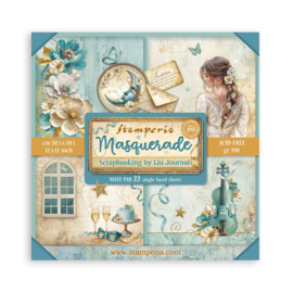 Stamperia Masquerade 12x12 Scrapbooking Pad Single Face