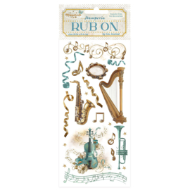 Stamperia Masquerade Rub-On Instruments