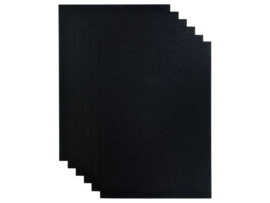 Cardstock zwart A4 160 gr 25 vellen