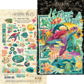 Graphic 45 Seas the Day Ephemera Set