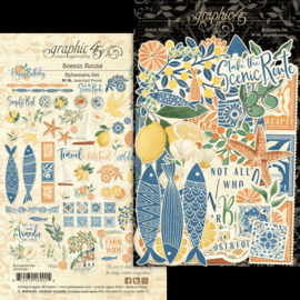 Graphic 45 Scenic Route Ephemera Set