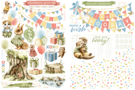 Graphic 45 Hip Hip Hooray! Rub-On Transfers