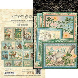 Graphic 45 Woodland Friends Ephemera & Journaling Cards