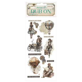 Stamperia Voyages Fantastiques Rub-On Explorers