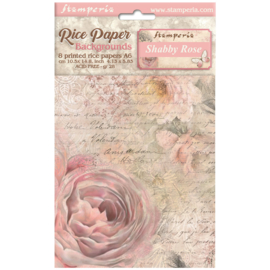 Stamperia Shabby Rose Rice Paper A6