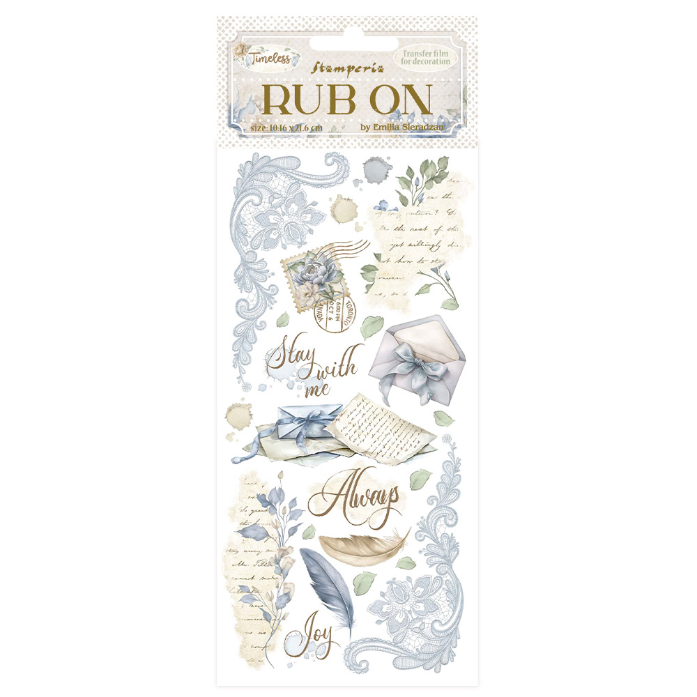 Stamperia Timeless Rub-On Letters