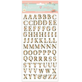 Stamperia Love Story Alphabet Chipboard