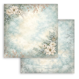 Stamperia White Christmas 12x12 Inch Paper Pad Maxi Background Selection (10 vellen)