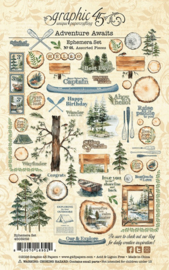 Graphic 45 Adventure Awaits Ephemera Set