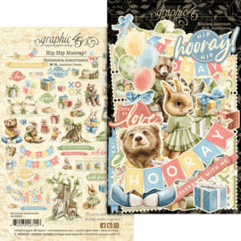 Graphic 45 Hip Hip Hooray! Ephemera Set