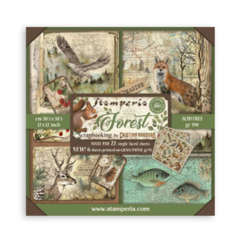 Stamperia Forest 12x12 Scrapbooking Pad Single Face