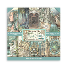 Stamperia Magic Forest 12x12 Inch Paper Pack