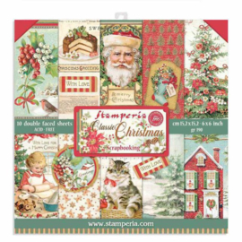 Stamperia Classic Christmas 6x6 Inch Paper Pack