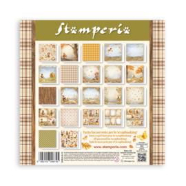 Stamperia Whispering Woods 12x12 Inch Scrapbooking Pad Single Face