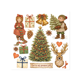 Stamperia Silent Night Rub On Kit