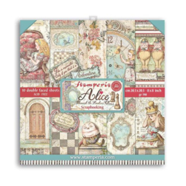 Stamperia Alice Through the Looking Glass 8x8 Inch Paper Pack