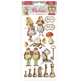 Stamperia Alice Through the Looking Glass Chipboard