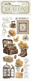 Stamperia Golden Harmony Rub-On Suitcase and Cage
