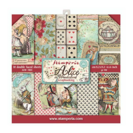 Stamperia Alice in Wonderland 6x6 Inch Paper Pack