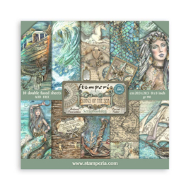 Stamperia Songs of the Sea 8x8 Inch Paper Pack