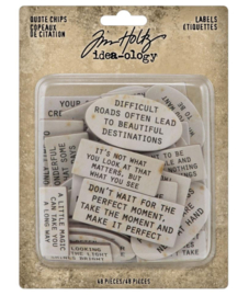 Tim Holtz Idea-ology Quote Chips Labels
