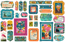 Graphic 45 Let's Get Artsy Tags & Frames