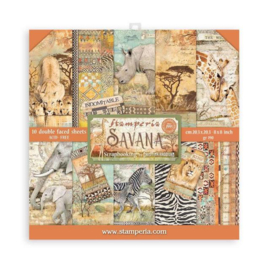 Stamperia Savana 8x8 Inch Paper Pack