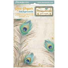 Stamperia Masquerade Rice Paper A6