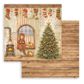 Stamperia Silent Night 8x8 Inch Paper Pad (10 vellen)