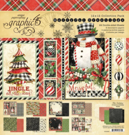 Graphic 45 Merry-ful Greetings 12x12 Inch Collection Pack
