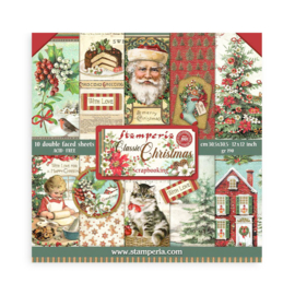 Stamperia Classic Christmas 12x12 Inch Paper Pack