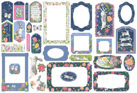 Graphic 45 Spring is in the Air Chipboard Pieces, Tags & Frames