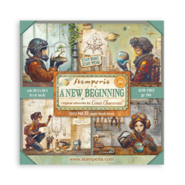 Stamperia A New Beginning 8x8 Inch Paper Pad Single Face