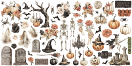 Graphic 45 Ghostly Greetings Ephemera Set