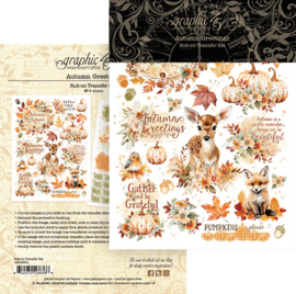 Graphic 45 Autumn Greetings Rub-On Transfers