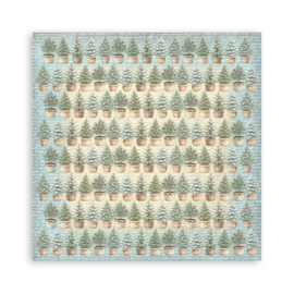Stamperia White Christmas 12x12 Inch Paper Pad Maxi Background Selection (10 vellen)