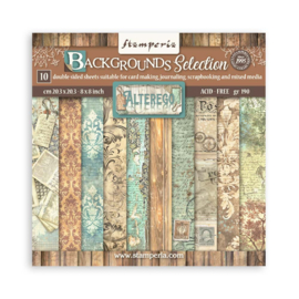 Stamperia Alterego 8x8 Inch Paper Pack Backgrounds Selection