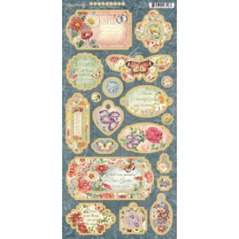Graphic 45 Flower Market Chipboard