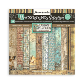 Stamperia Land of Pharaohs 8x8 Inch Paper Pack Backgrounds Selection