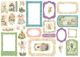 Graphic 45 Fairy Boutique Chipboard Pieces, Tags & Frames