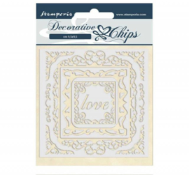 Stamperia Decorative Chips 14x14 cm - Atelier des Arts Love Frames