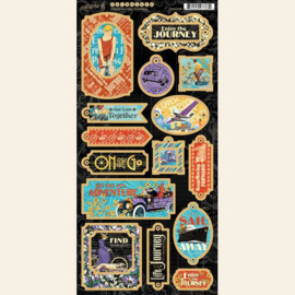 Graphic 45 Life's a Journey Chipboard