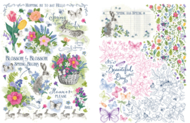 Graphic 45 Spring is in the Air Rub-On Transfers