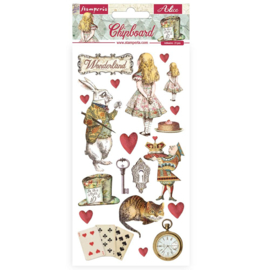 Stamperia Alice in Wonderland Chipboard