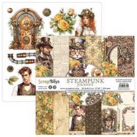 ScrapBoys Steampunk Journey 8x8 Inch Paper Pack