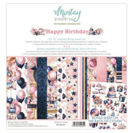 Mintay 12x12 Inch Paper Set Happy Birthday