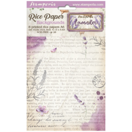 Stamperia Lavender Rice Paper A6