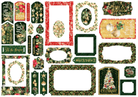 Graphic 45 Merry & Bright Chipboard Tags & Frames