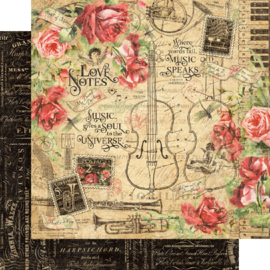 Graphic 45 Love Notes 8x8 Paper Pad